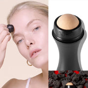 DivaBlush™ Face Oil Absorbing Roller Natural Volcanic Stone Facial Pore Cleaning Oil Removing Massage Body Stick Makeup Face Skin Care Tool