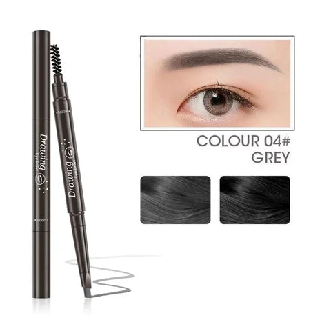 DivaBlush™ 2 in 1 Eyebrow pencil professional Cosmetics makeup for women 5 Colors Waterproof Eyebrow Tattoo brush Long Lasting eyebrow pen