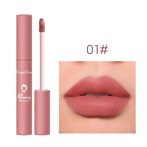 DivaBlush™ Nude Matte Lip Gloss 12 Colors Long-lasting Velvet Lipstick Waterproof Non-fade Non-stick Cup Lipsticks Women Makeup Cosmetic