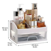 DivaBlush™ Make Up Case Jewelry Container Box Makeup Organizer Drawers Plastic Cosmetic Storage Box Makeup Brush Holder Organizers