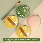 DivaBlush™ 3 Pcs/Box Soft Air Cushion Puff Concealer Brush Round Makeup Blender Sponges Elastic Marshmallow Cosmetic Foundation Powder Set