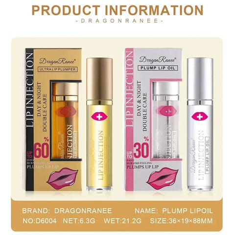 DivaBlush™ Instant Lip Plumping Oil – Nourishing & Volumizing Serum