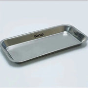 DivaBlush™ 1PC Stainless Steel Cosmetic Storage Tray Tattoo Equipment Tray Dental Tray Fake Nail Tray Tool Nail Display Stand