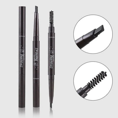 DivaBlush™ 2 in 1 Eyebrow pencil professional Cosmetics makeup for women 5 Colors Waterproof Eyebrow Tattoo brush Long Lasting eyebrow pen