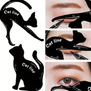 DivaBlush™ Cat Line Eyeliner Stencil – Easy Wing & Eye Makeup Tool