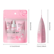 DivaBlush™ Face Skin Care Set Cleanser Sakura Essence Cream Moisturizing Whitening & Anti-Aging Toner Eye Cream Face Serum Eye Skin Care