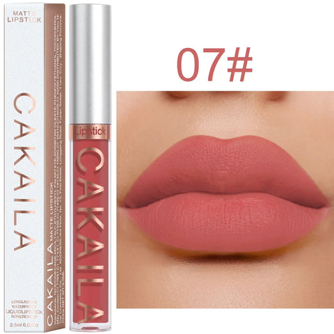 DivaBlush™ 1PC Velvet Matte Lipstick – Long-Lasting, Silky Texture, Lightweight Lip Tint