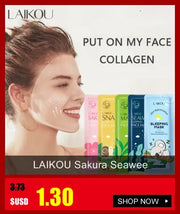 DivaBlush™ LAIKOU Sakura Seaweed Centella Snail Collagen Sleeping Mask Individual Packaging Nourishing Skin care Skin Barrier Face Mask