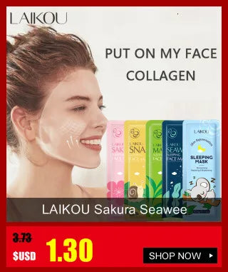 DivaBlush™ LAIKOU Sakura Seaweed Centella Snail Collagen Sleeping Mask Individual Packaging Nourishing Skin care Skin Barrier Face Mask