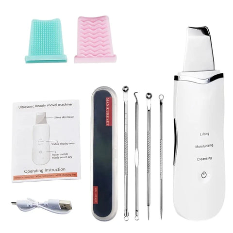 DivaBlush™ Electric Ultrasonic Skin Scrubber – Blackhead Remover & Facial Lifting Tool