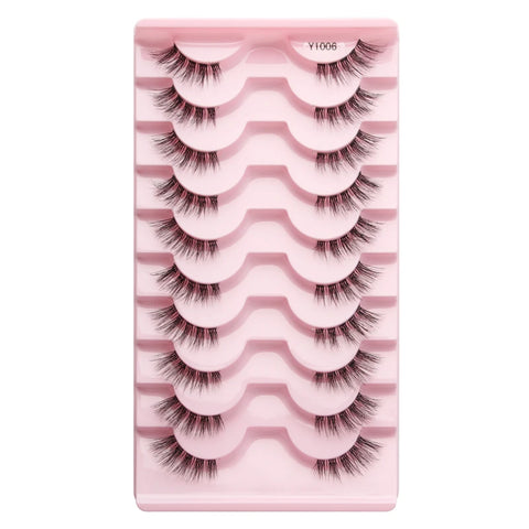 DivaBlush™ YSDO Wispy Half Lashes – Soft Faux Mink False Eyelashes