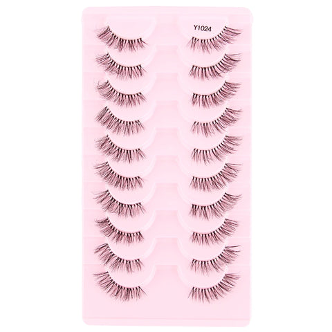 DivaBlush™ YSDO Wispy Half Lashes – Soft Faux Mink False Eyelashes