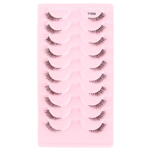 DivaBlush™ YSDO Wispy Half Lashes – Soft Faux Mink False Eyelashes