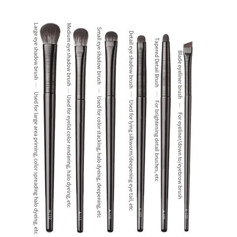 DivaBlush™ Natural Eye Makeup Brushes Set – Eyeshadow, Eyebrow, Eyeliner & Contour Brushes