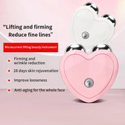 DivaBlush™ Electric Facial Lifting Device Face Roller Massage EMS Microcurrent Sonic Vibration Skin Tighten Anti Winkle Massage Beauty Care