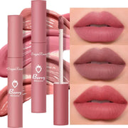 DivaBlush™ Nude Matte Lip Gloss 12 Colors Long-lasting Velvet Lipstick Waterproof Non-fade Non-stick Cup Lipsticks Women Makeup Cosmetic