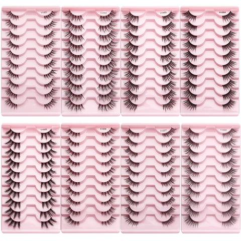 DivaBlush™ YSDO Wispy Half Lashes – Soft Faux Mink False Eyelashes