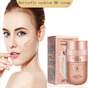 DivaBlush™ Air Cushion BB Cream Butterfly Powder Puff Moisturizing Foundation Concealer Whitening Oil-control Waterproof Makeup Cosmetics