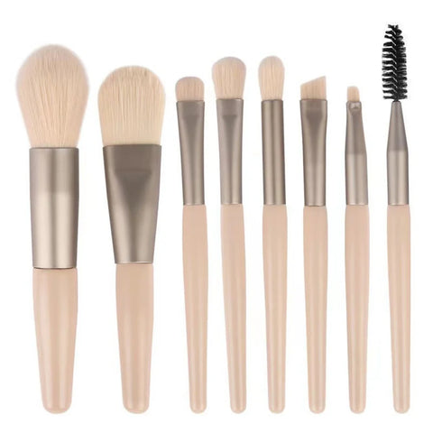 DivaBlush™ 8Pcs Makeup Brush Set – Concealer, Blush, Powder, Eyeshadow & Foundation Brushes