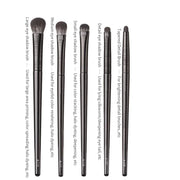 DivaBlush™ Natural Eye Makeup Brushes Set – Eyeshadow, Eyebrow, Eyeliner & Contour Brushes