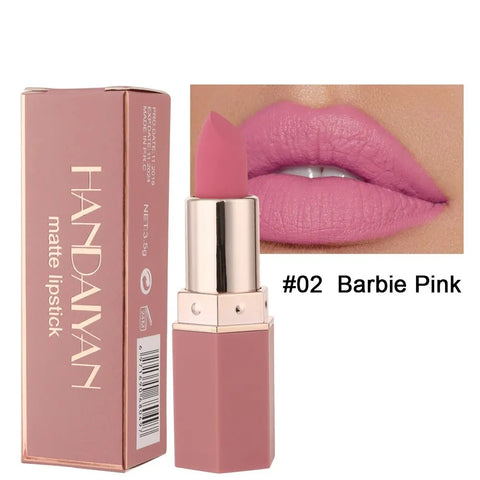 DivaBlush™ HANDAIYAN High-pigmented Matte Lipstick Velvet Waterproof Long-lasting Makeup Lips Cosmetics