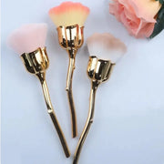 DivaBlush™ Rose-shaped Manicure With Nail Brush Art Brush Nail Accessories Tool Popular Round Makeup Polishing Dust Removal Brush