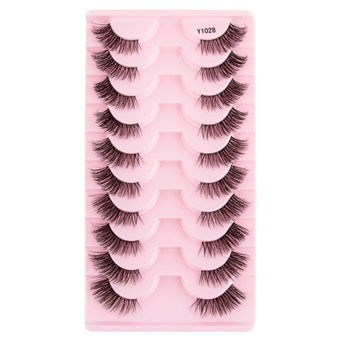 DivaBlush™ YSDO Wispy Half Lashes – Soft Faux Mink False Eyelashes