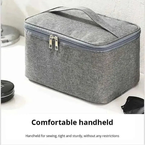 DivaBlush™ 1pc Business Trip Men's Toiletry Bag Double Layer Large Capacity Cosmetic Bag Oxford Cloth Storage Bag Portable Handbag