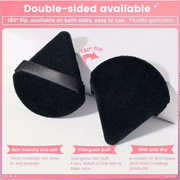 DivaBlush™ 10Pcs Triangle Powder Puff Wet Dry Use For Loose Powder Liquid Cosmetic Soft Plush Powder Puff Makeup Foundation New In Trending