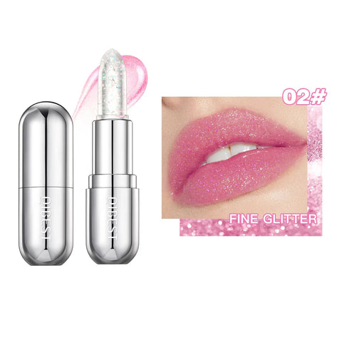 DivaBlush™ QIBEST Jelly Lipstick Color Change With Temperature Lip Gloss Long Lasting Moisturizing Lip Balm Glitter Lipstick Cosmetics